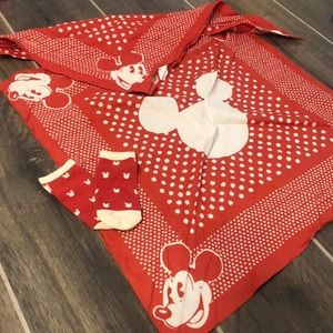 Mickey Mouse Disney infant socks and bandannas